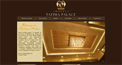 Desktop Screenshot of fatimapalace.com